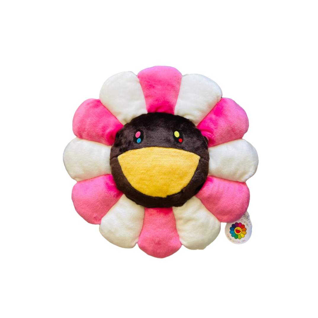 Takashi Murakami - Flower Cushion (Pink & Blue) - 30cm for Sale